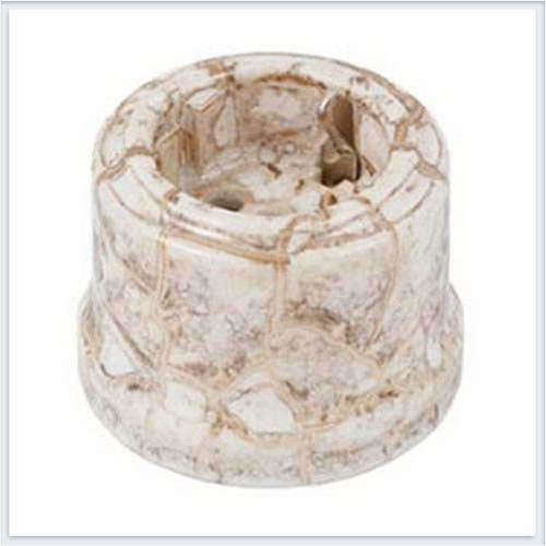 Bironi Розетка с заземлением фарфор, декор мрамор B1-101-09